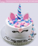 Bánh sinh nhật ngựa Pony - unicorn cực ấn tượng cho con gái yêu của mẹ.