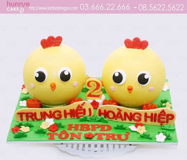 Bánh sinh nhật tạo hình dễ thương chỉ dành riêng cho những “bé Gà”