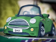 Hướng dẫn phủ fondant làm xe ô tô minicooper