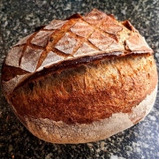 BLACK SESAME BATARD - Bánh mì mè đen men tự nhiên sourdough