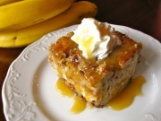 Món Pudding chuối - BANANA BREAD PUDDING