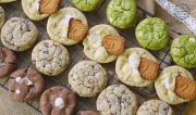 Cách làm 4 loại bánh quy trên 1 loại bột chính Chocolate chip cookies/ Matcha cookies/ Lotus cookies/ Chocolate cookies n Marshmallows