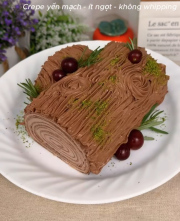 Crepe khúc cây giáng sinh cho người ăn kiêng