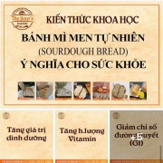 Bánh mì men tự nhiên sourdough bread  và ý nghĩa cho sức khỏe