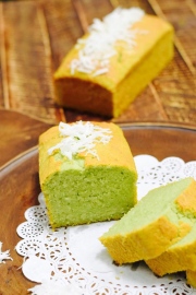 Công thức và cách làm  COCO PANDAN POUND CAKE BÁNH BÔNG LAN BƠ LÁ DỨA NƯỚC CỐT DỪA theo chị Ốc Hương