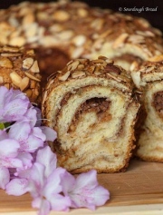 Cách làm và công thức BÁNH BỘT QUẾ VÀ HẠT HẠNH NHÂN men tự nhiên sourdough (Công thức by Sourdough Bread)