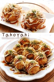 Takoyaki - Bánh Takoyaki nhân mực - Bạch tuộc Nhật