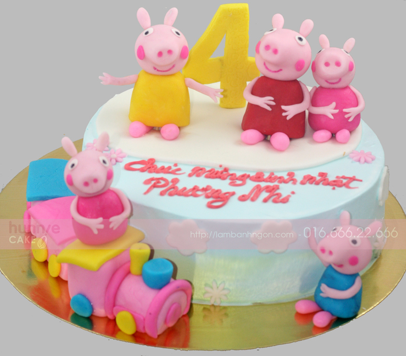 Mách mẹ 4 mẫu bánh sinh nhật dành cho các "fan nhí" của chú lợn Peppa