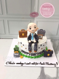 Bánh Sinh Nhật Tặng Sếp Chibi Fondant Độc Lạ - Quà Tặng Hài Hước & Đẳng Cấp 13495