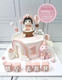 Bánh Sinh Nhật Thôi Nôi Bé Gái Tuổi Tỵ Từ Hunnie Cake – Món Quà 1 Tuổi Ngọt Ngào Lưu Giữ Tuổi Thơ Con