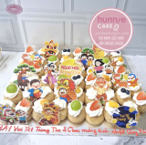 Set Bánh Su Kem Trung Thu Tổ Chức Sinh Nhật Quý Cho Lớp Học Tại Hunnie Cake Đong Đầy Niềm Vui