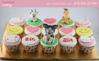 Cupcake mèo hổ dê