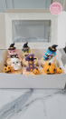 Bánh sinh nhật thôi nôi Baby Shark Halloween cực bắt mắt