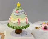 Bánh hình cây thông Noel đẹp ấn tượng