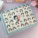 Bánh sinh nhật chia miếng vẽ cô giáo và học sinh cực ý nghĩa